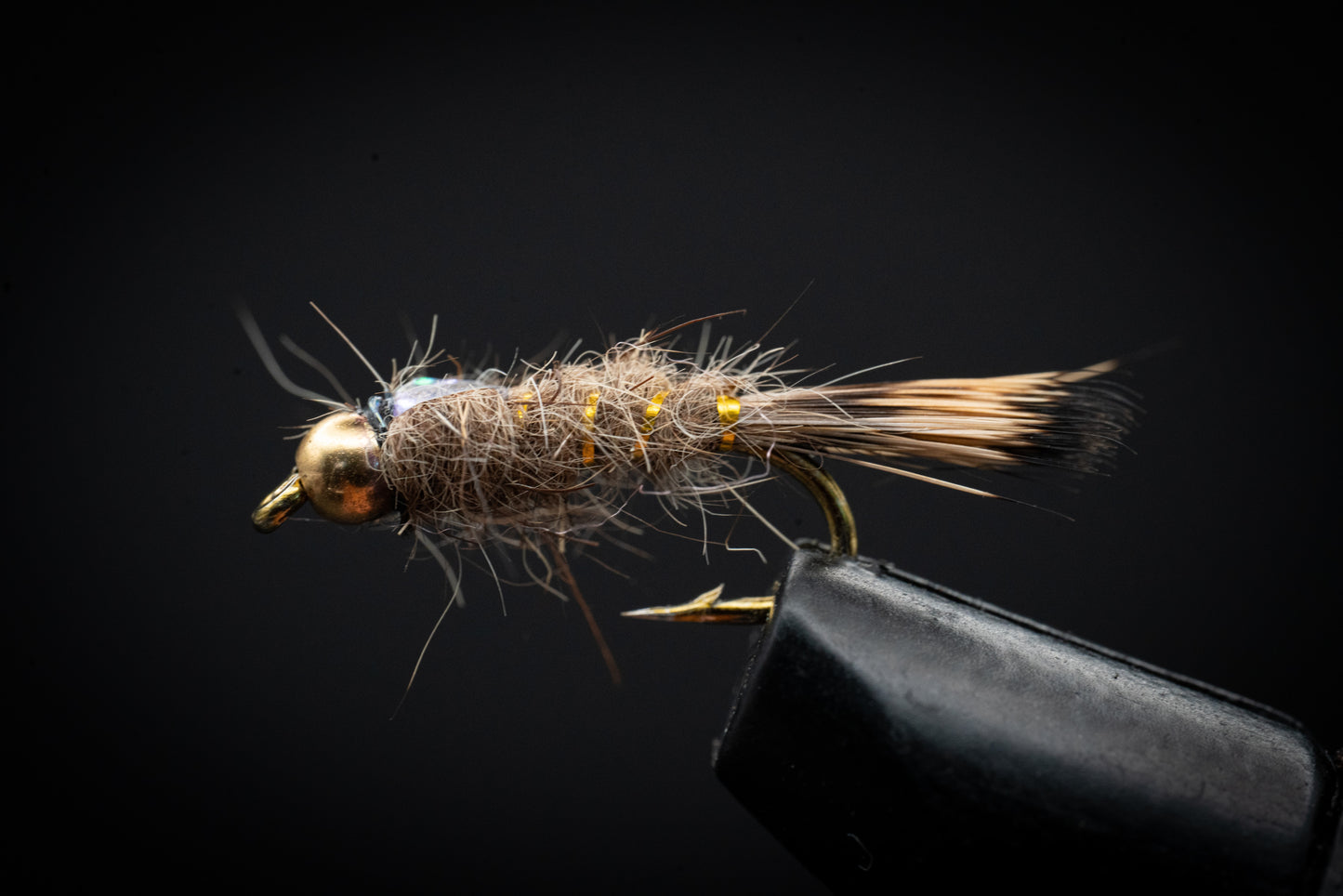 Beadhead Hare's Ear Gray Squirrel Tail Flashback