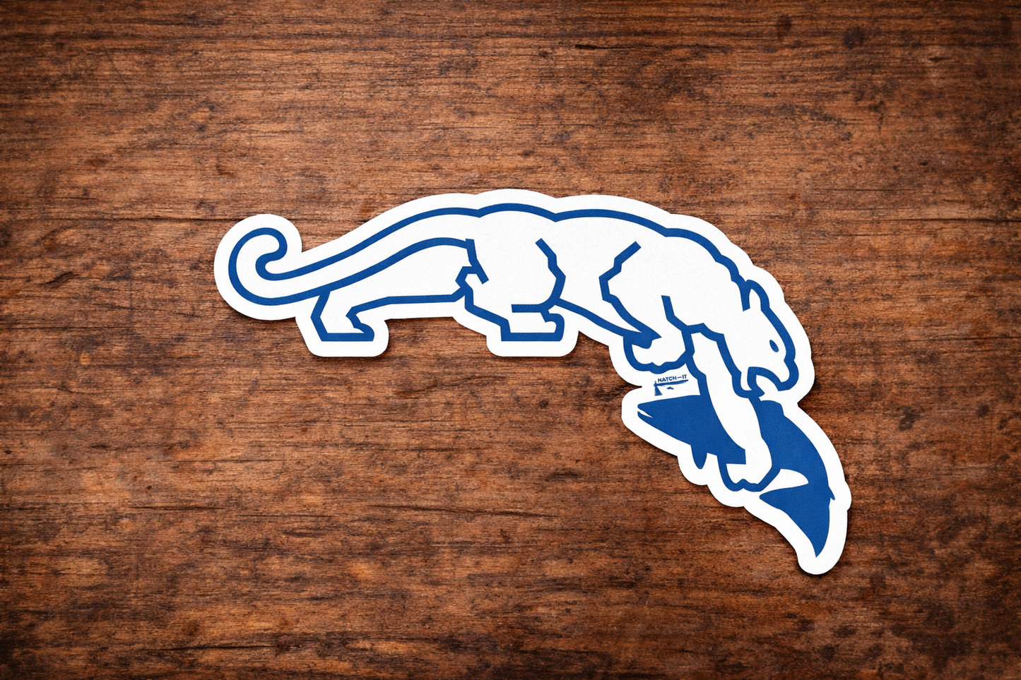 Cougar - Trout Digger White Sticker