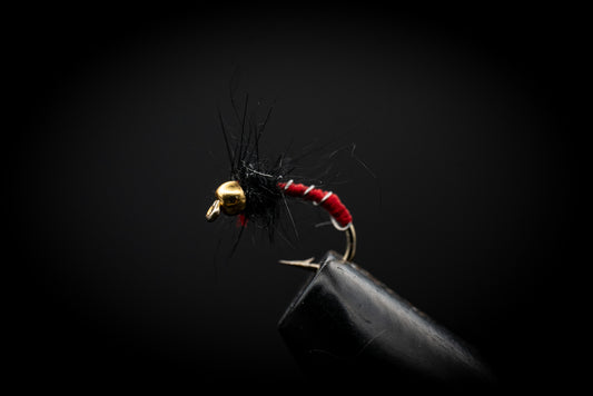 Beadhead Zebra Midge Red